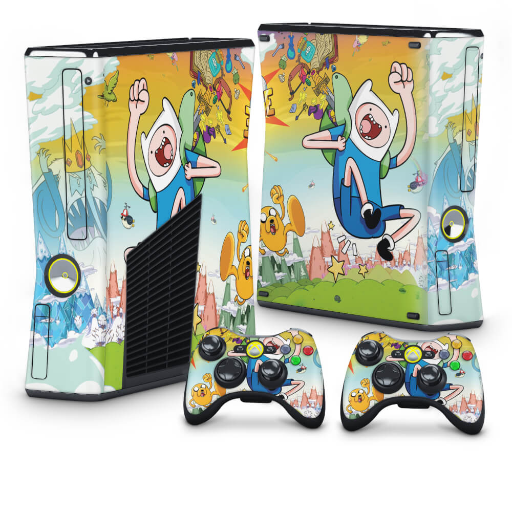Skin Anti-Rage Xbox 360 Slim - Hora de Aventura