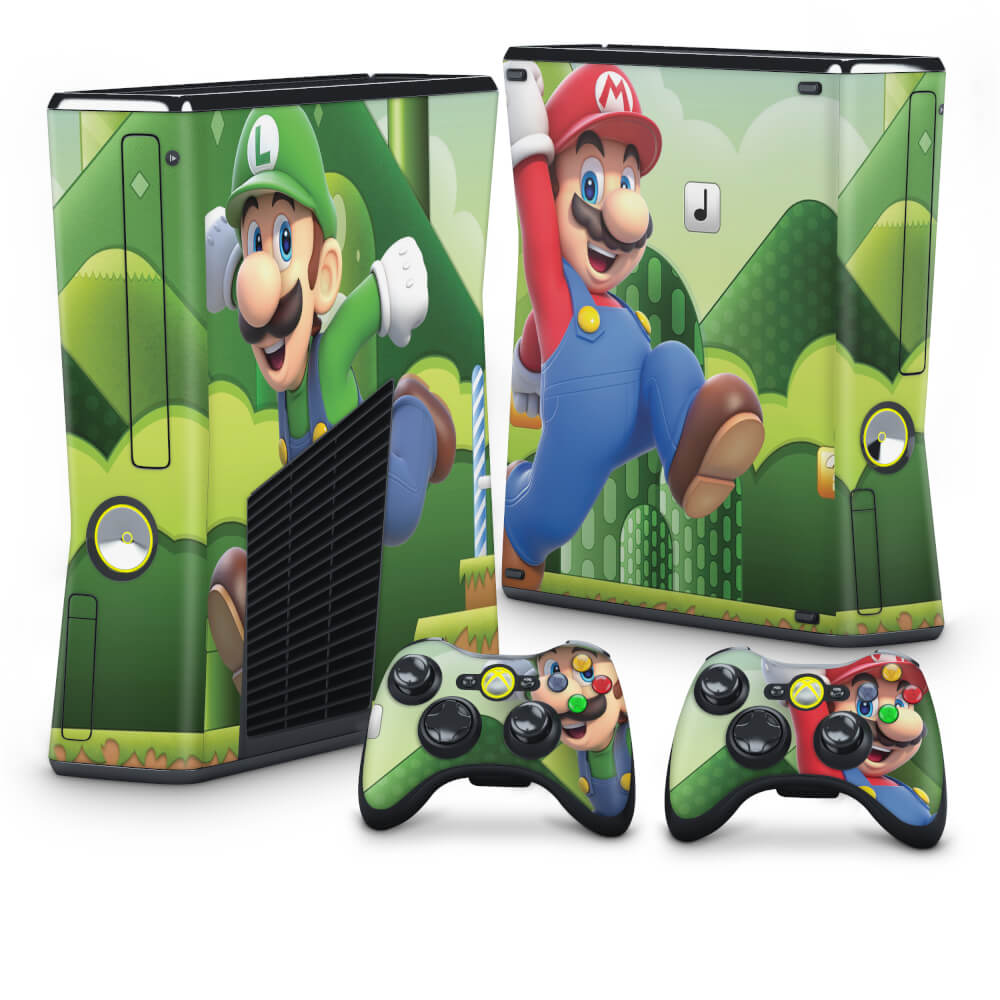 Skin Anti-Rage Xbox 360 Slim - Mario & Luigi