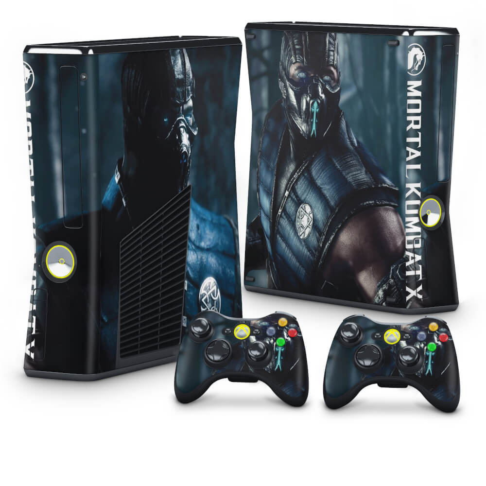 Skin Anti-Rage Xbox 360 Slim - Mortal Kombat X Subzero