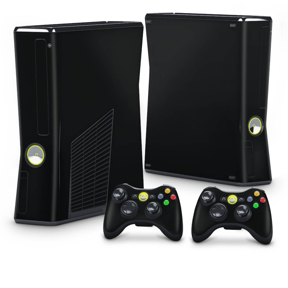 Skin Anti-Rage Xbox 360 Slim - Preto Black Piano