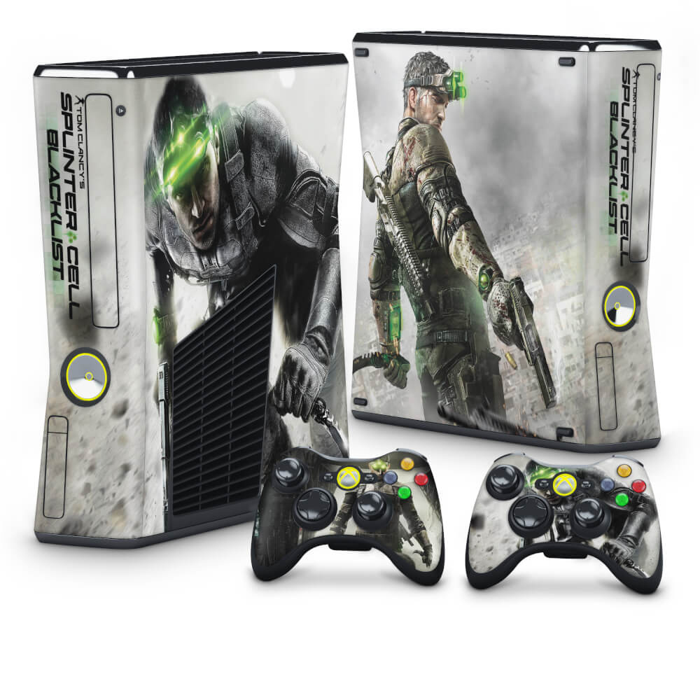 Skin Anti-Rage Xbox 360 Slim - Splinter Cell Black List