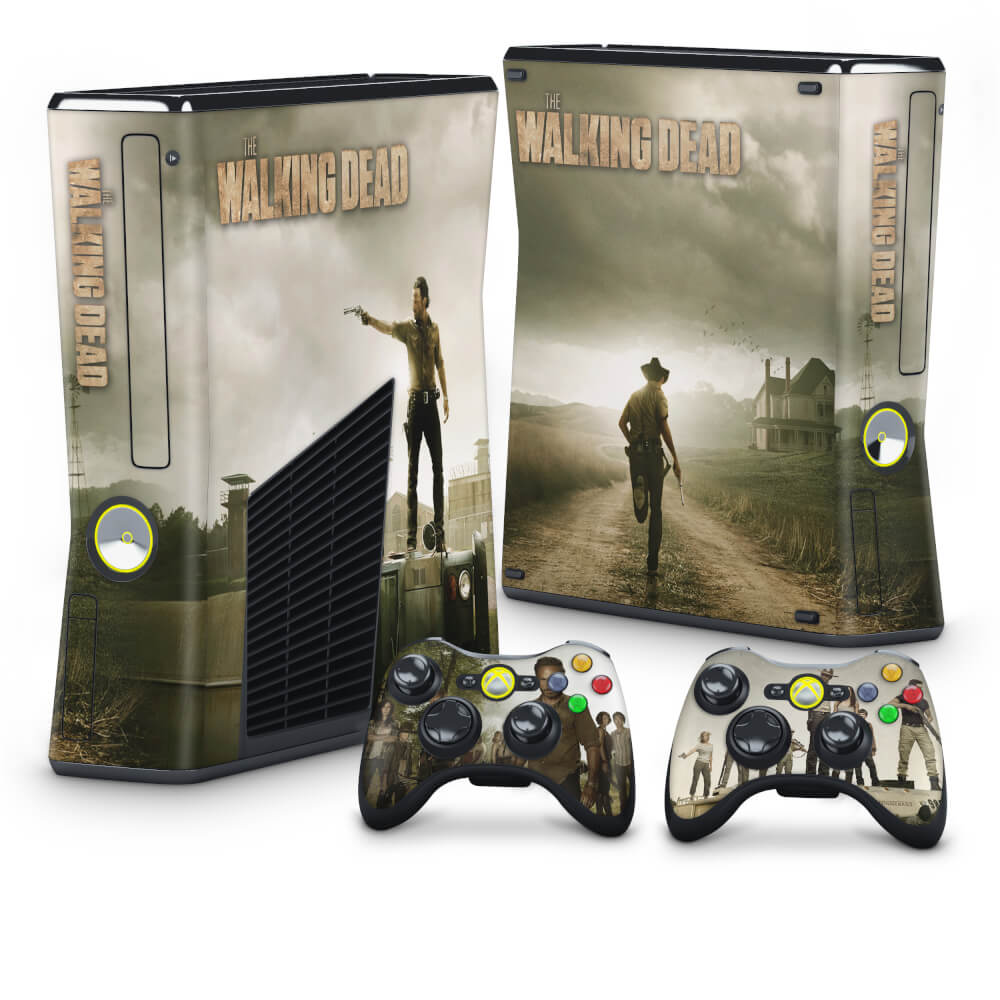 Skin Anti-Rage Xbox 360 Slim - The Walking Dead #B