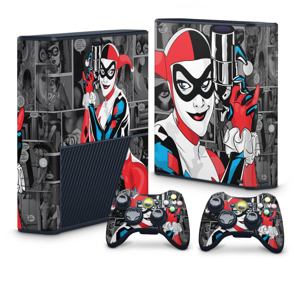 Skin Anti-Rage Xbox 360 Super Slim - Arlequina Harley Quinn