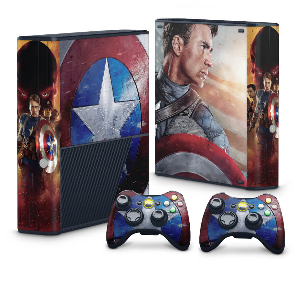 Skin Anti-Rage Xbox 360 Super Slim - Capitão América