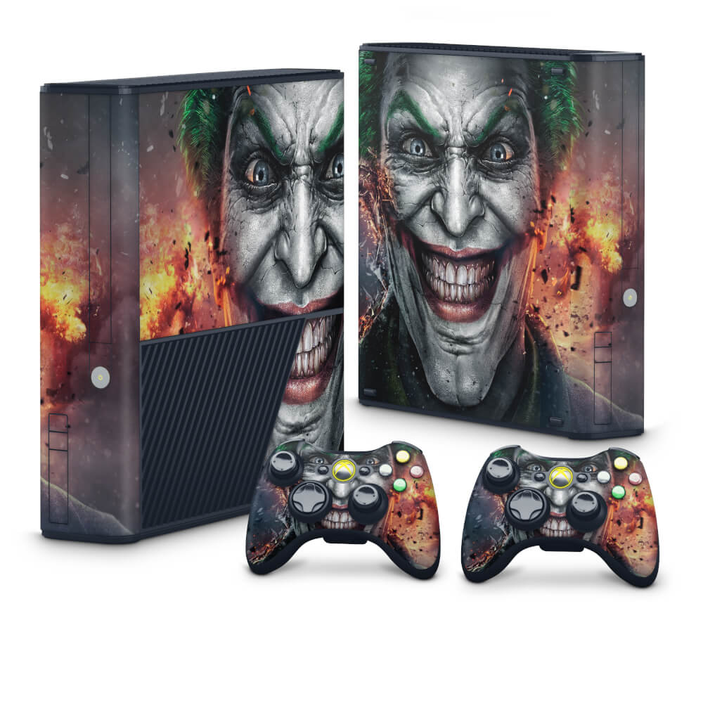 Skin Anti-Rage Xbox 360 Super Slim - Coringa Joker #B