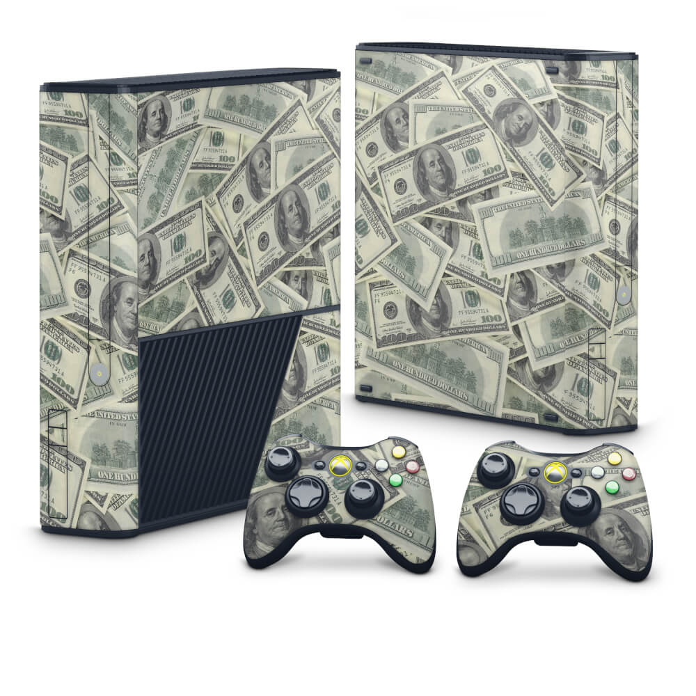 Skin Anti-Rage Xbox 360 Super Slim - Dollar Money Dinheiro