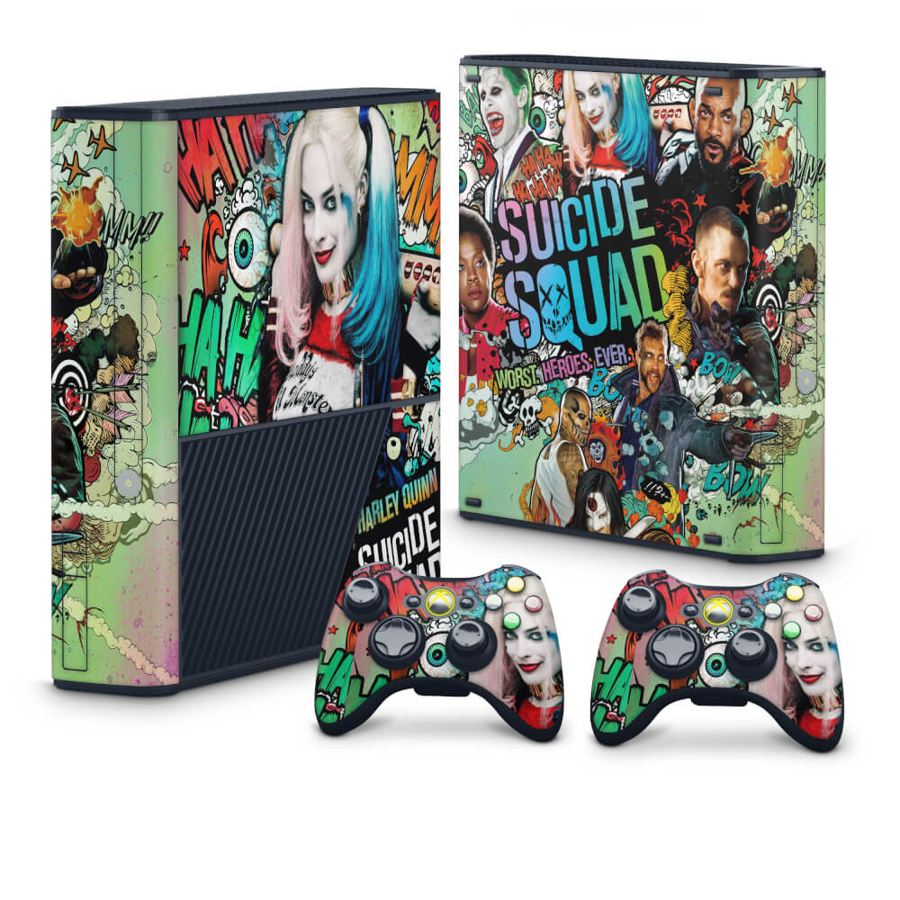 Skin Anti-Rage Xbox 360 Super Slim - Esquadrão Suicida #A