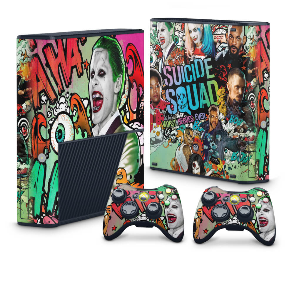 Skin Anti-Rage Xbox 360 Super Slim - Esquadrão Suicida #B