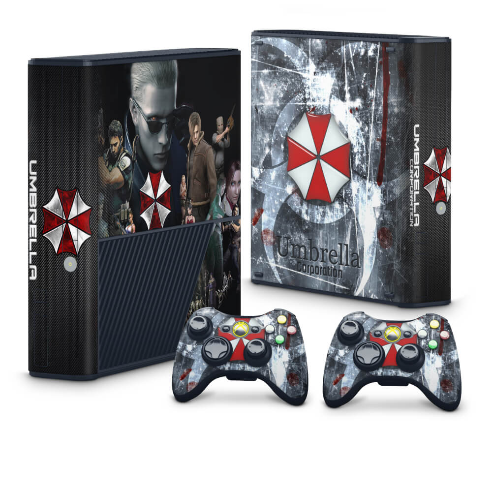 Skin Anti-Rage Xbox 360 Super Slim - Resident Evil - Umbrella