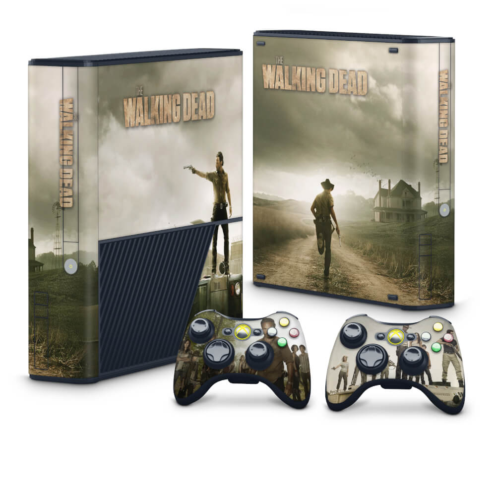 Skin Anti-Rage Xbox 360 Super Slim - The Walking Dead #B