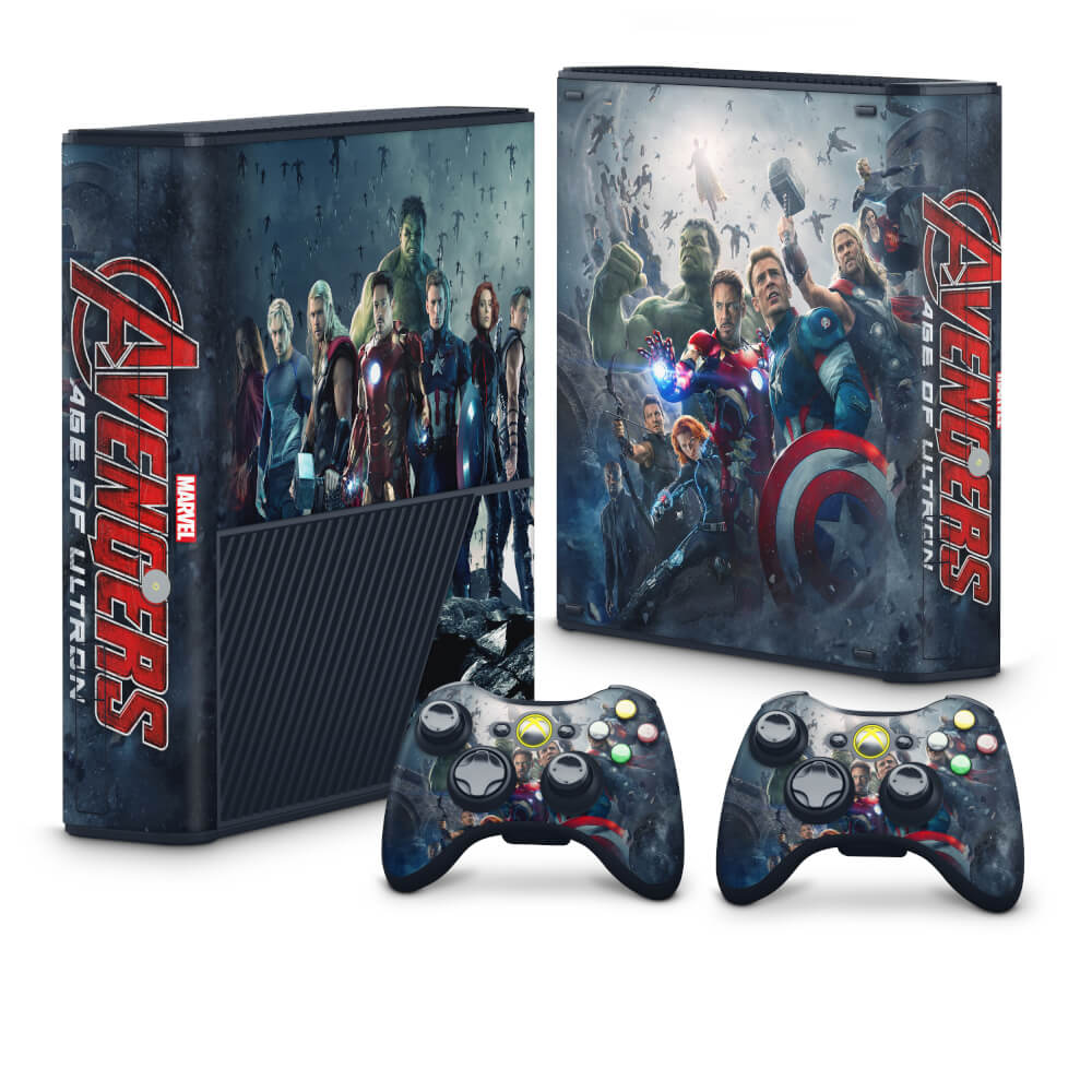 Skin Anti-Rage Xbox 360 Super Slim - Vingadores 2: A Era de Ultron