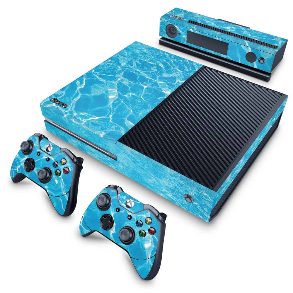 Skin Anti-Rage Xbox One Fat - Aquático Água