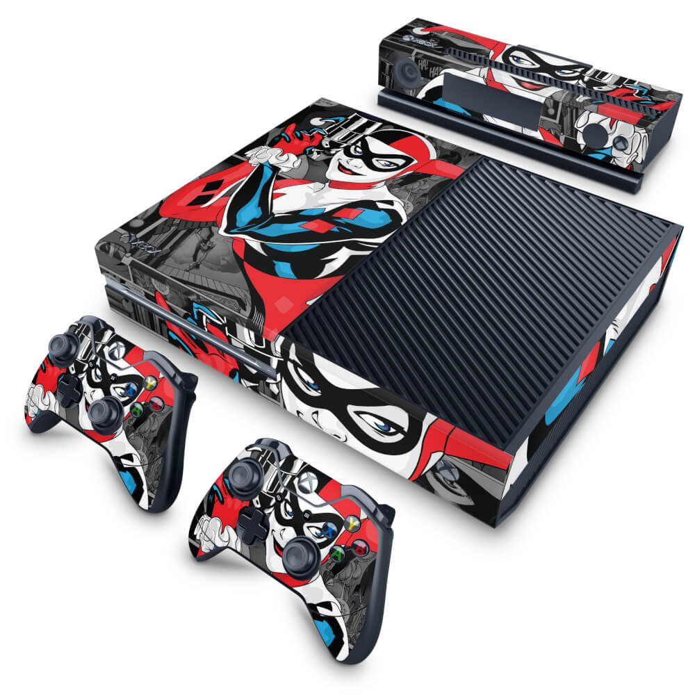 Skin Anti-Rage Xbox One Fat - Arlequina Harley Quinn #A