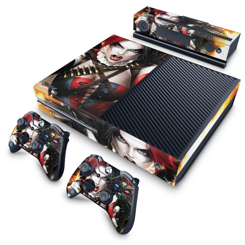 Skin Anti-Rage Xbox One Fat - Arlequina Harley Quinn #B