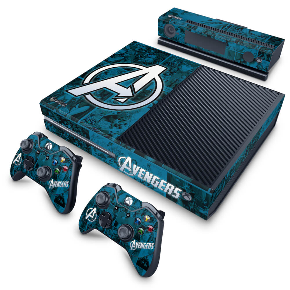 Skin Anti-Rage Xbox One Fat - Avengers Vingadores Comics