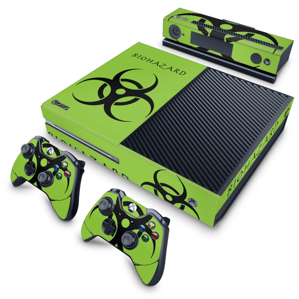 Skin Anti-Rage Xbox One Fat - Biohazard Radioativo