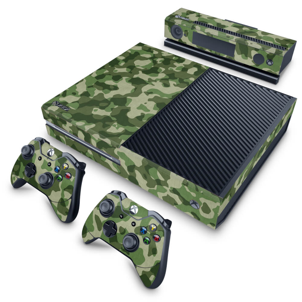 Skin Anti-Rage Xbox One Fat - Camuflado Verde