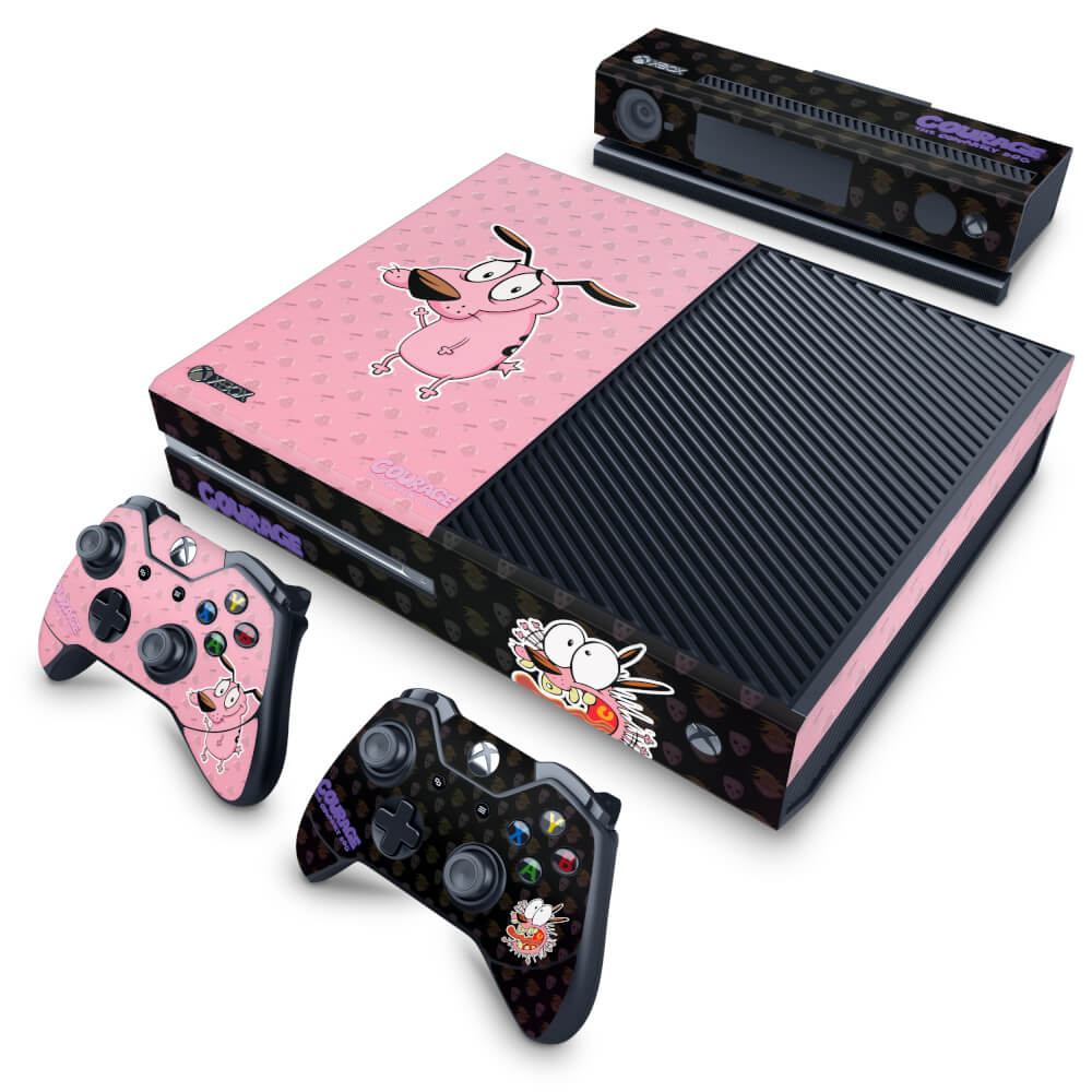 Skin Anti-Rage Xbox One Fat - Coragem: O cão covarde