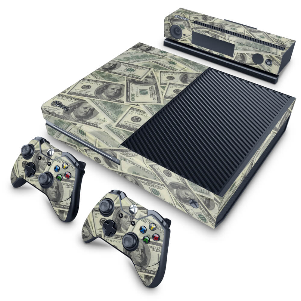 Skin Anti-Rage Xbox One Fat - Dollar Money Dinheiro