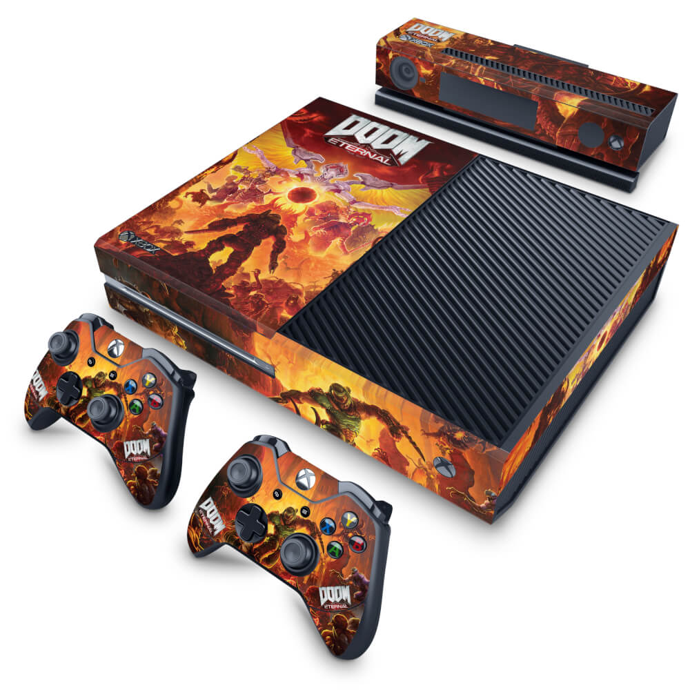 Skin Anti-Rage Xbox One Fat - Doom Eternal