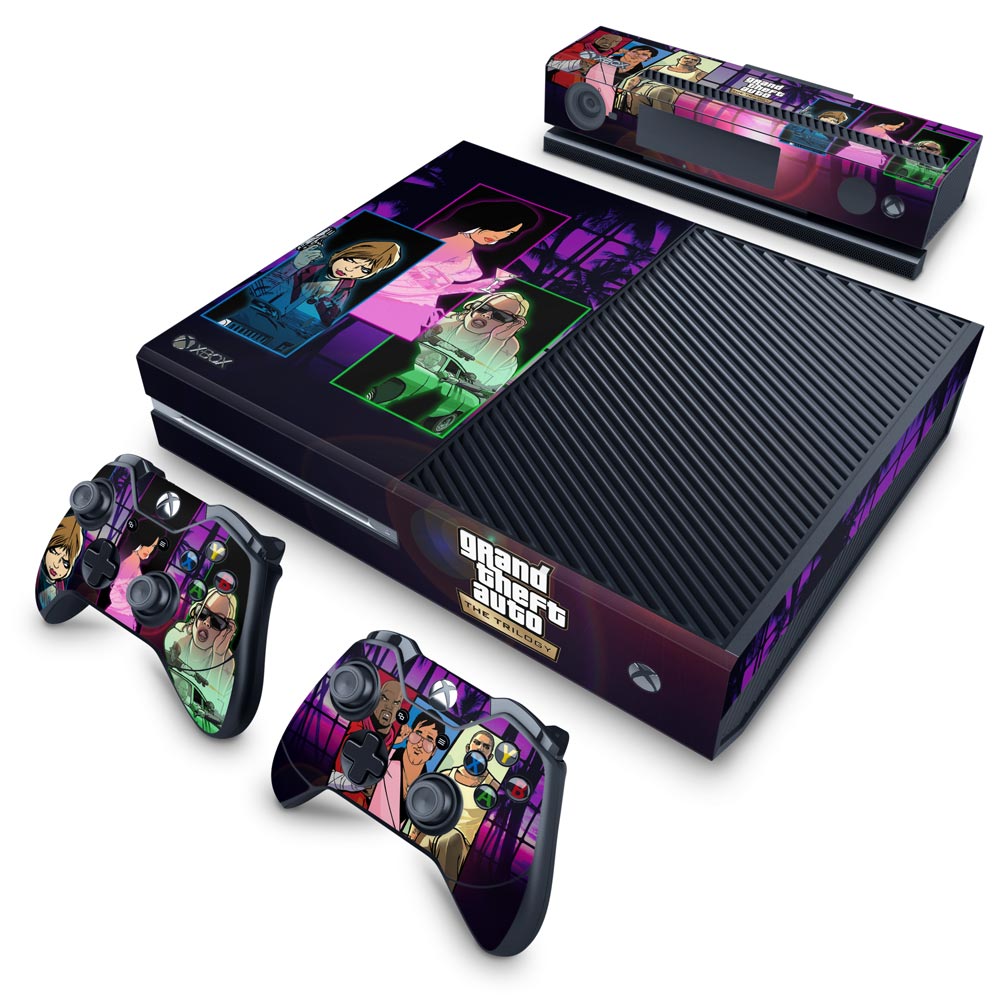 Skin Anti-Rage Xbox One Fat - GTA The Trilogy