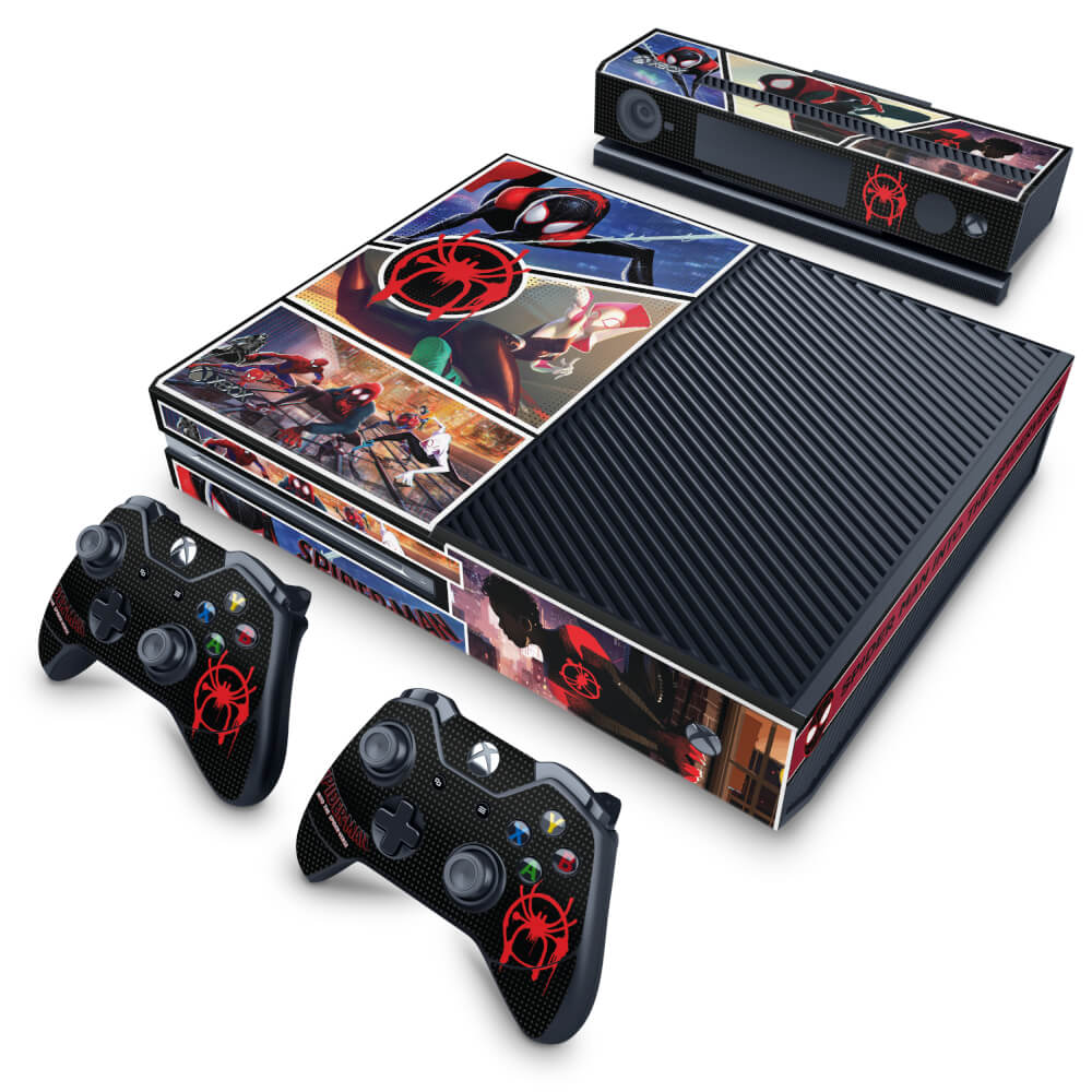 Skin Anti-Rage Xbox One Fat - Homem-Aranha no Aranhaverso