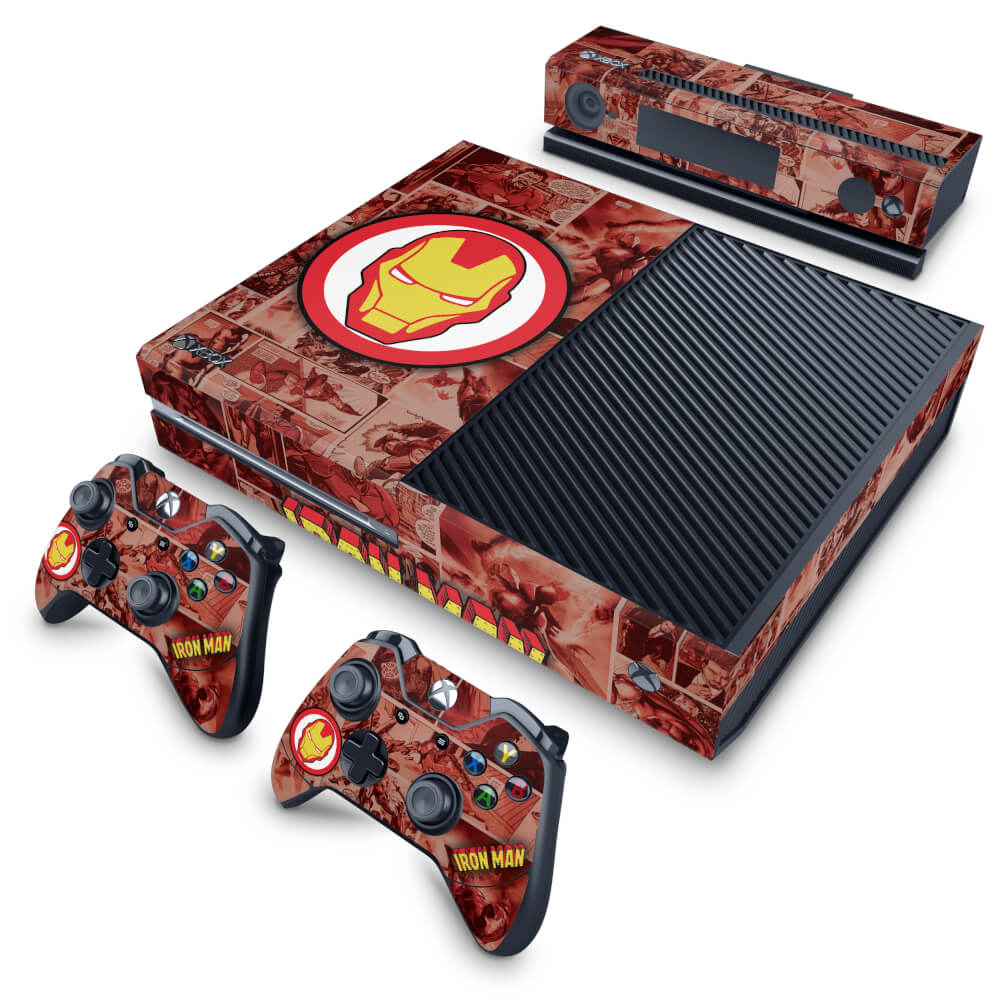 Skin Anti-Rage Xbox One Fat - Homem de Ferro Comics