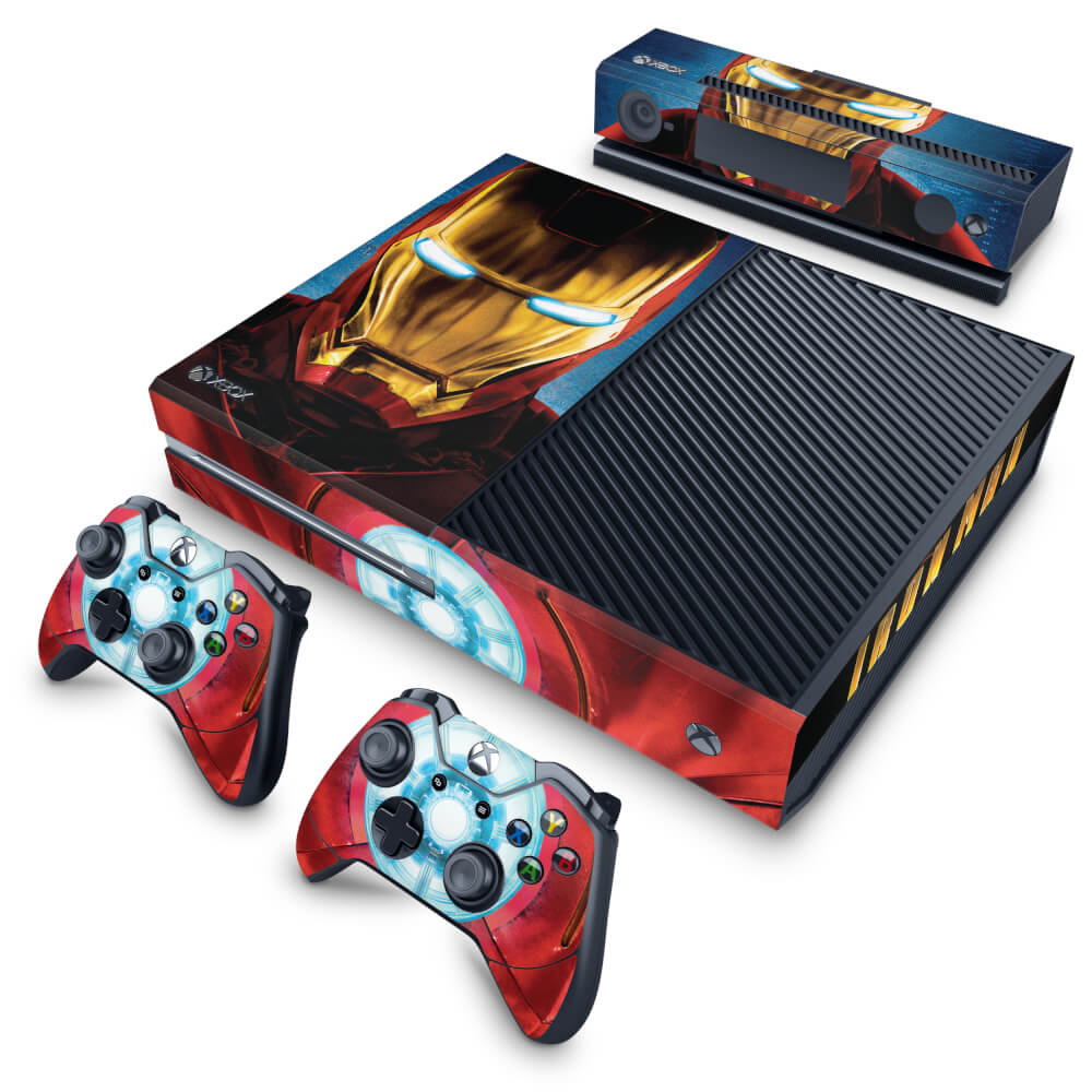 Skin Anti-Rage Xbox One Fat - Iron Man - Homem de Ferro