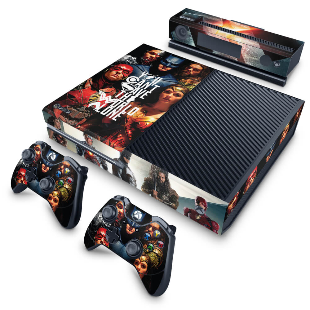 Skin Anti-Rage Xbox One Fat - Liga da Justiça