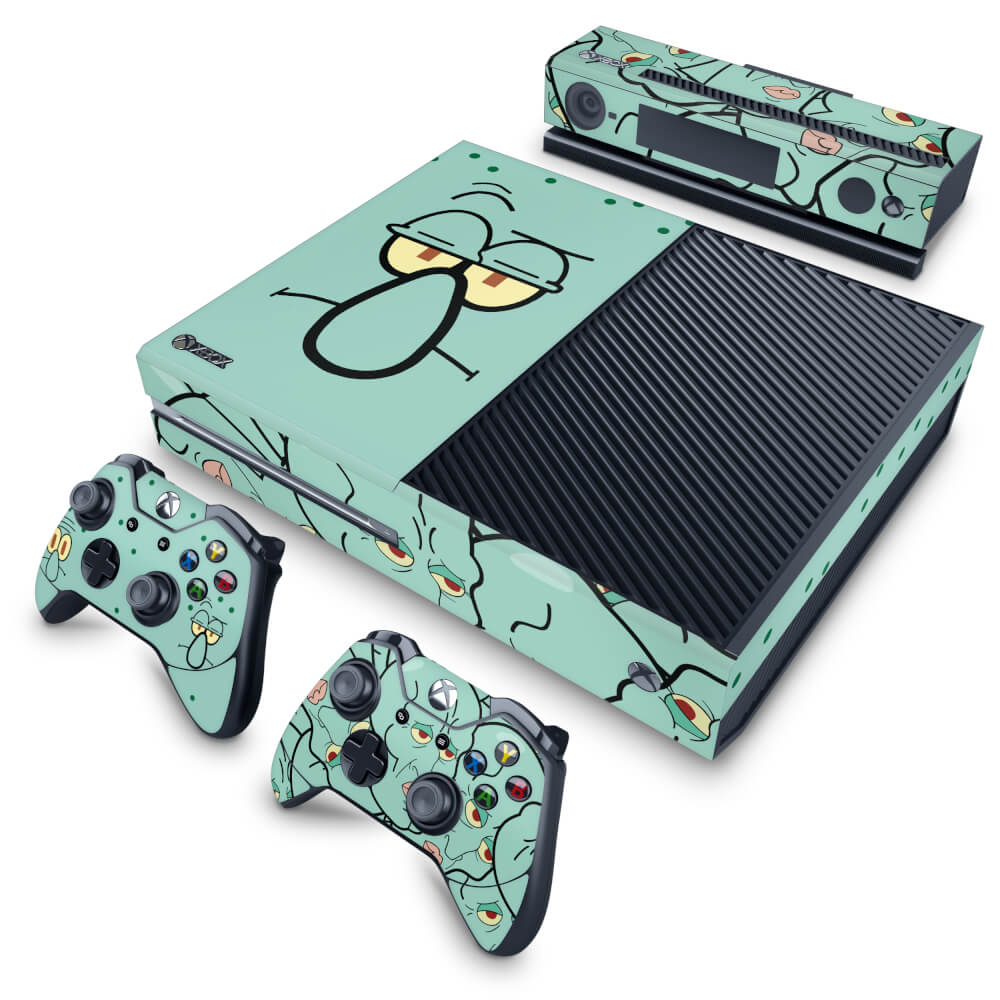 Skin Anti-Rage Xbox One Fat - Lula Molusco Bob Esponja