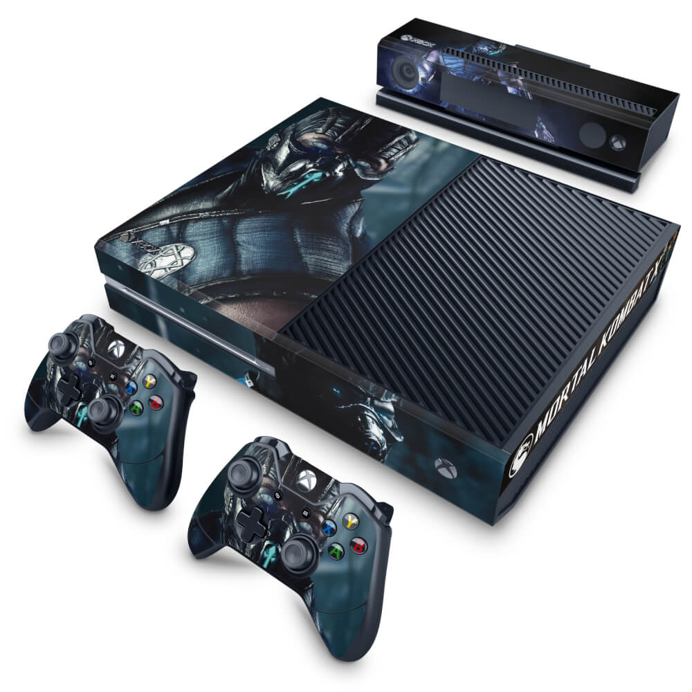 Skin Anti-Rage Xbox One Fat - Mortal Kombat X - Subzero