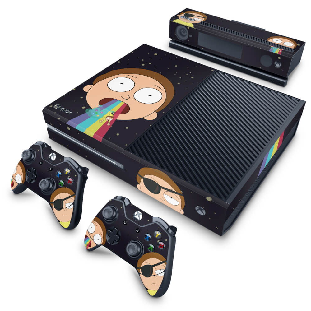 Skin Anti-Rage Xbox One Fat - Morty Rick and Morty