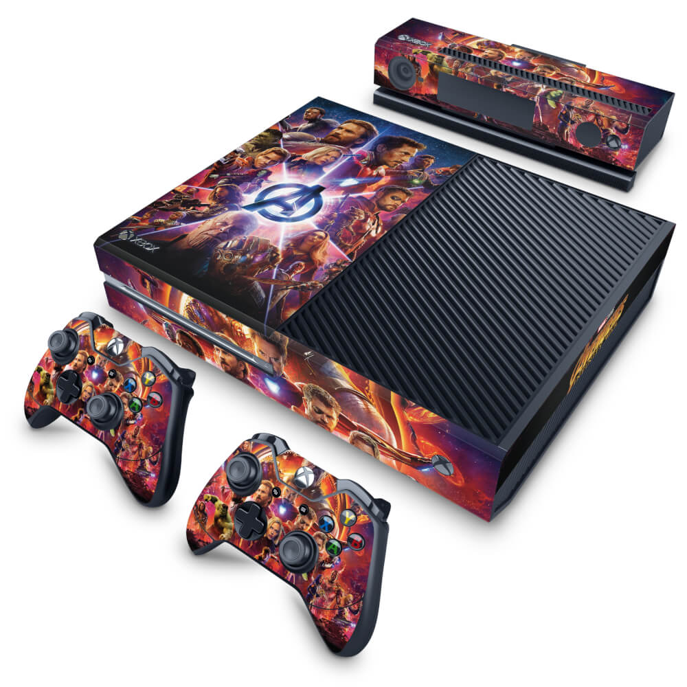 Skin Anti-Rage Xbox One Fat - Os Vingadores: Guerra Infinita