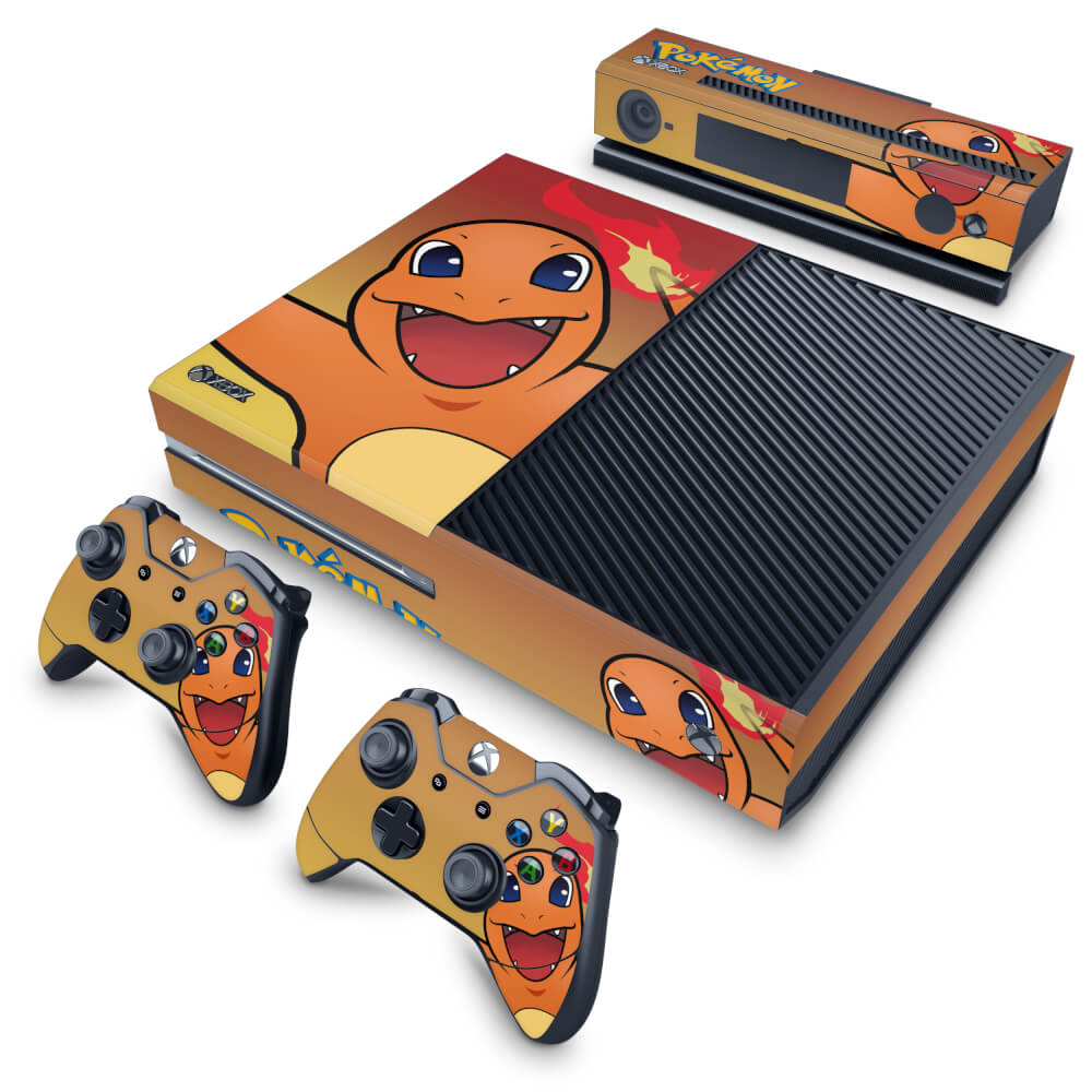 Skin Anti-Rage Xbox One Fat - Pokemon Charmander