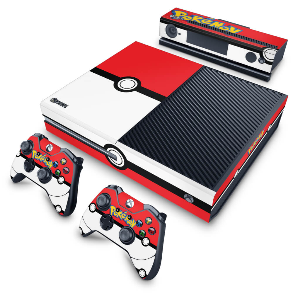 Skin Anti-Rage Xbox One Fat - Pokemon Pokebola