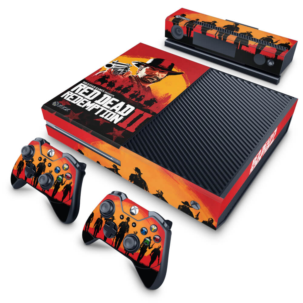 Skin Anti-Rage Xbox One Fat - Red Dead Redemption 2