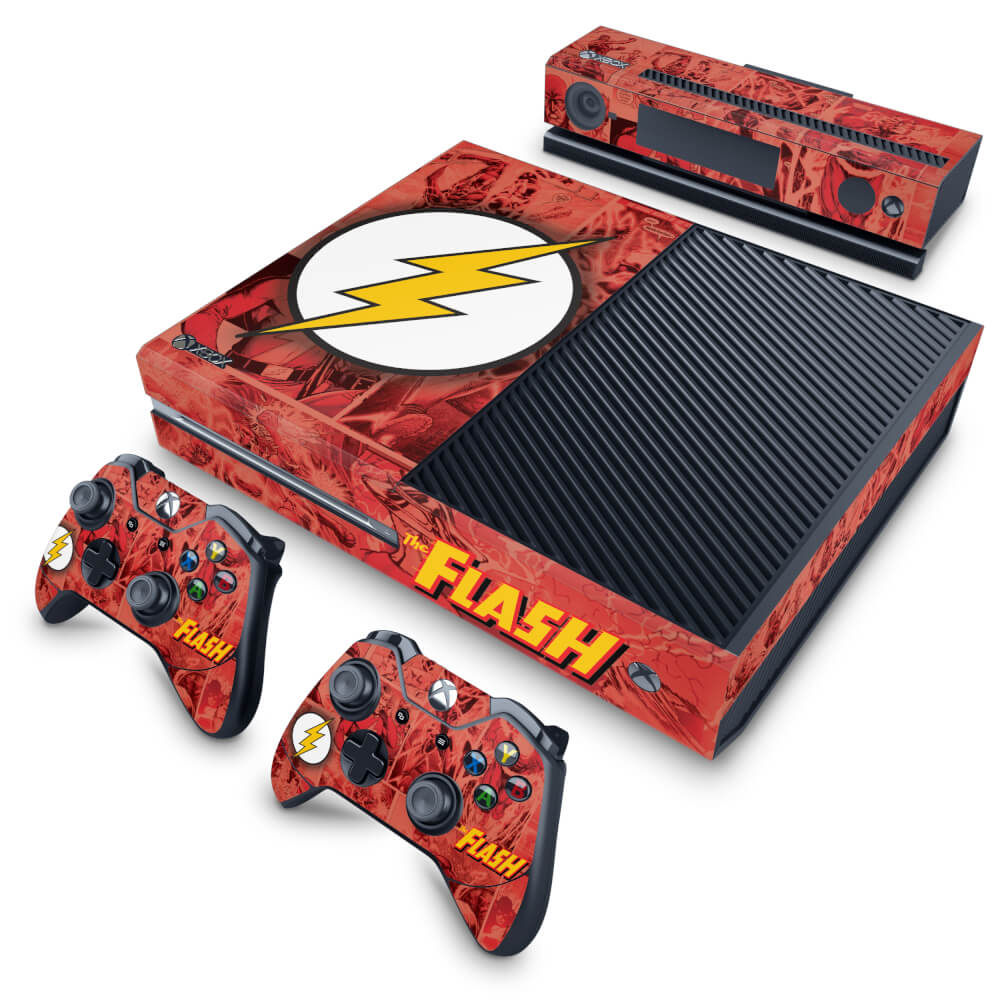 Skin Anti-Rage Xbox One Fat - The Flash Comics