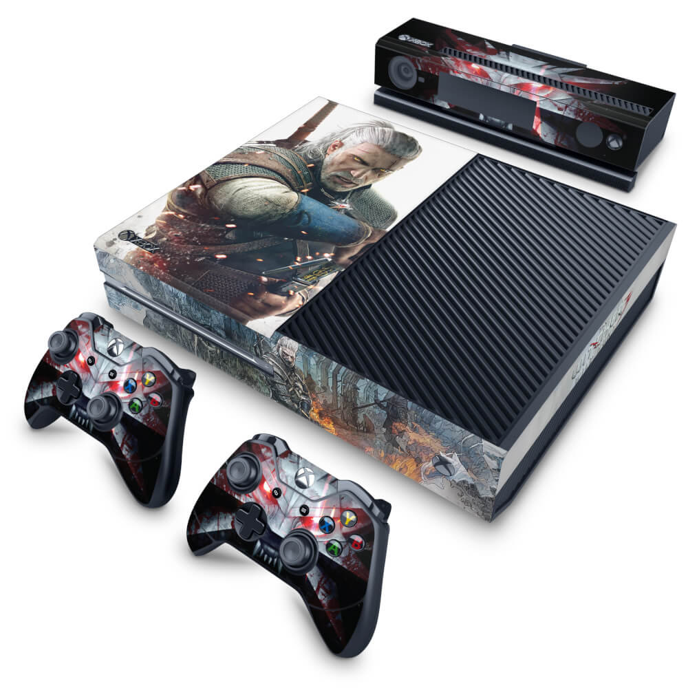 Skin Anti-Rage Xbox One Fat - The Witcher 3 #B