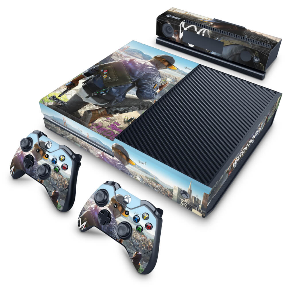 Skin Anti-Rage Xbox One Fat - Watch Dogs 2