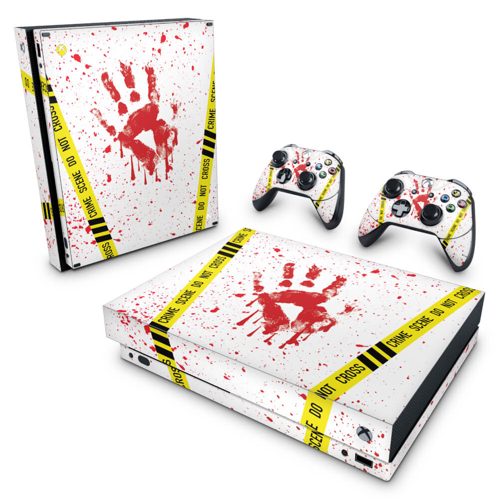 Skin Anti-Rage Xbox One X - Cena de Crime Scene
