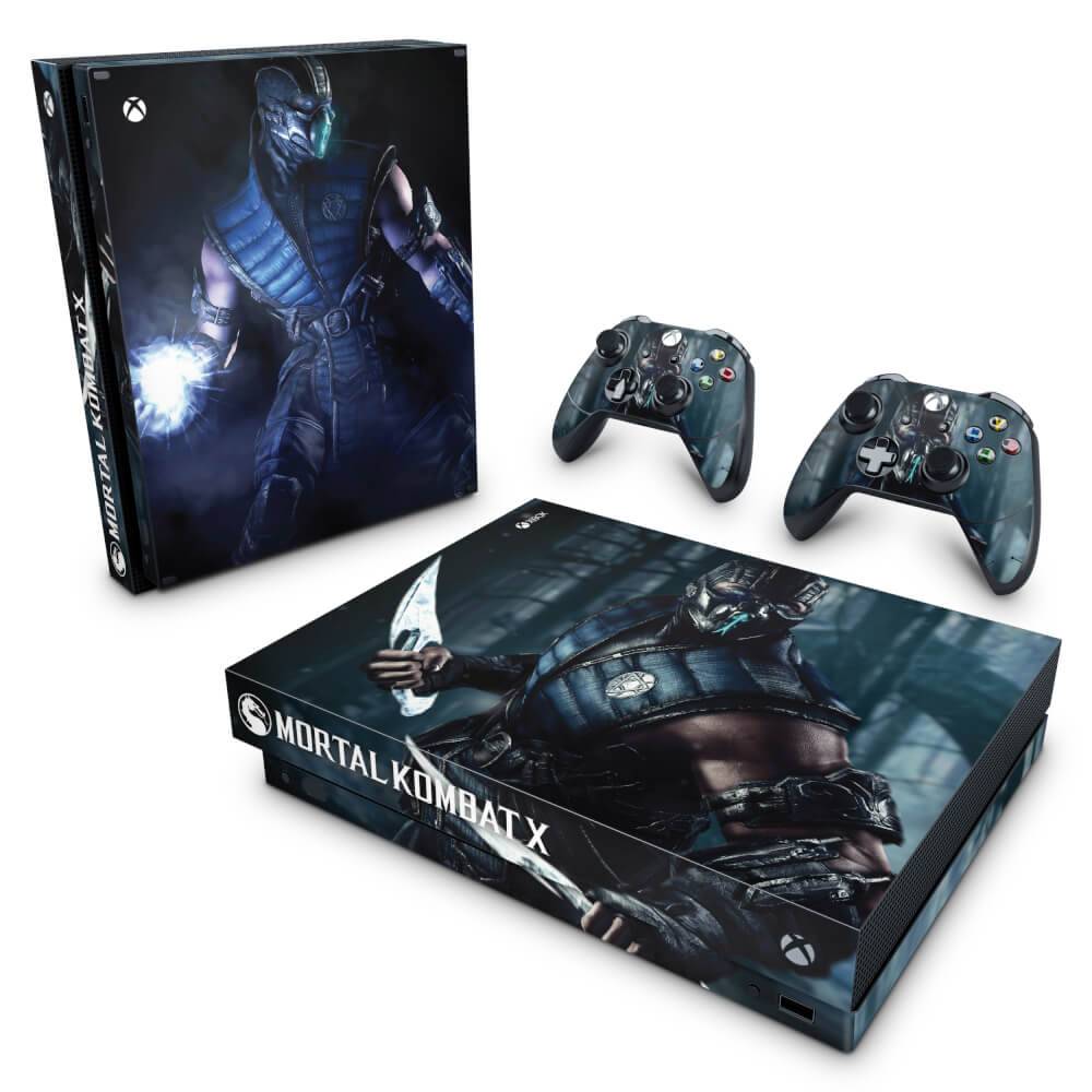 Skin Anti-Rage Xbox One X - Mortal Kombat X - Subzero