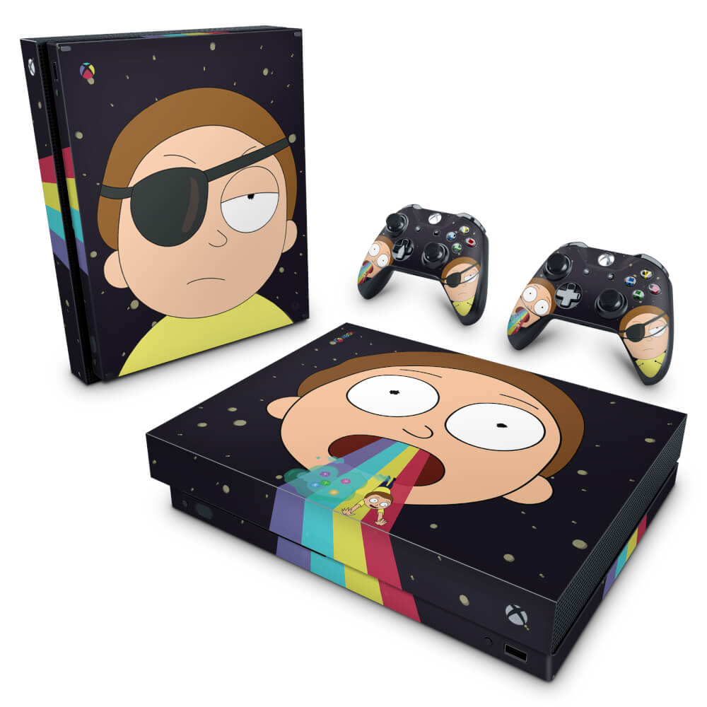 Skin Anti-Rage Xbox One X - Morty Rick and Morty