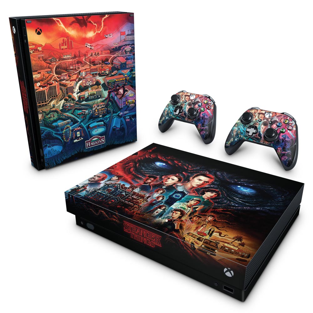 Skin Anti-Rage Xbox One X - Stranger Things