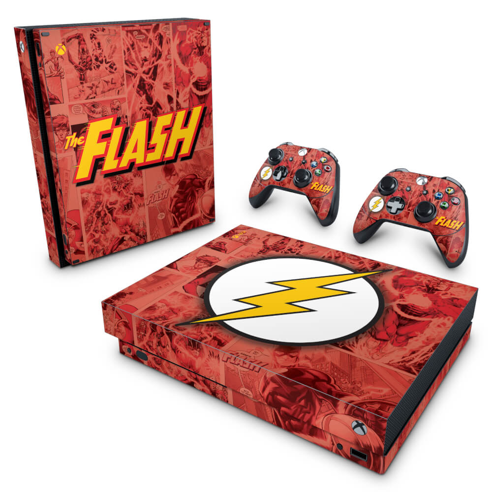 Skin Anti-Rage Xbox One X - The Flash Comics