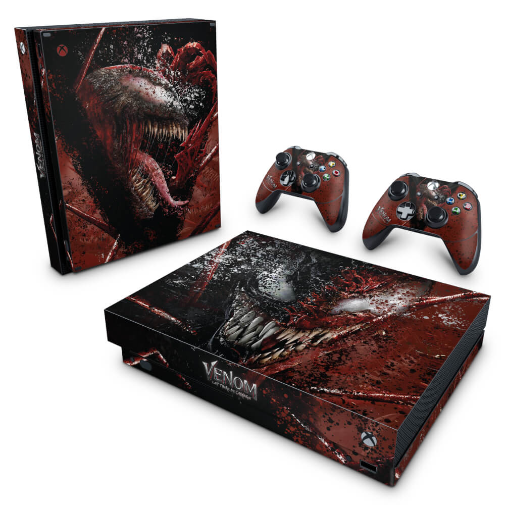 Skin Anti-Rage Xbox One X - Venom Tempo de Carnificina