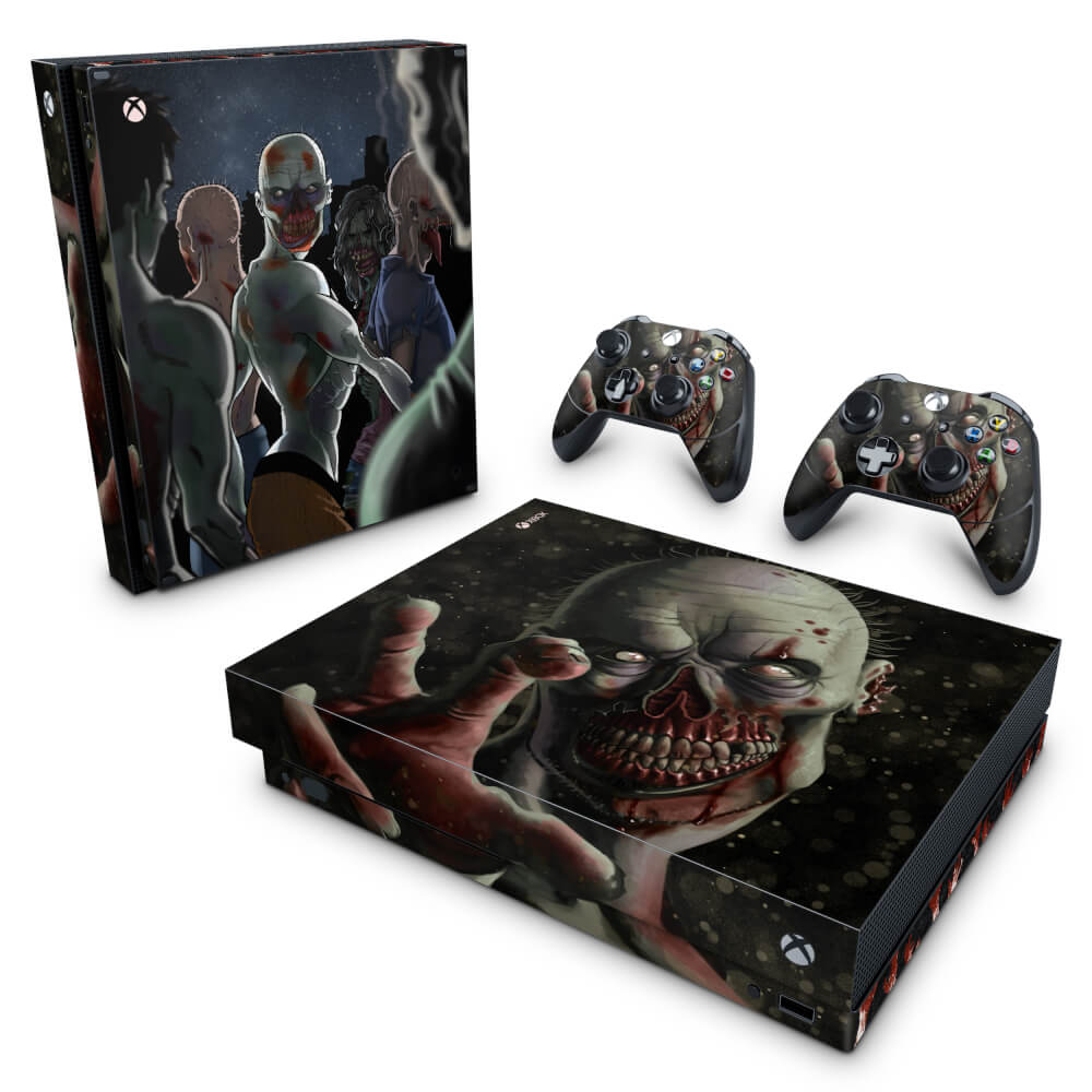 Skin Anti-Rage Xbox One X - Zombie Zumbi The Walking