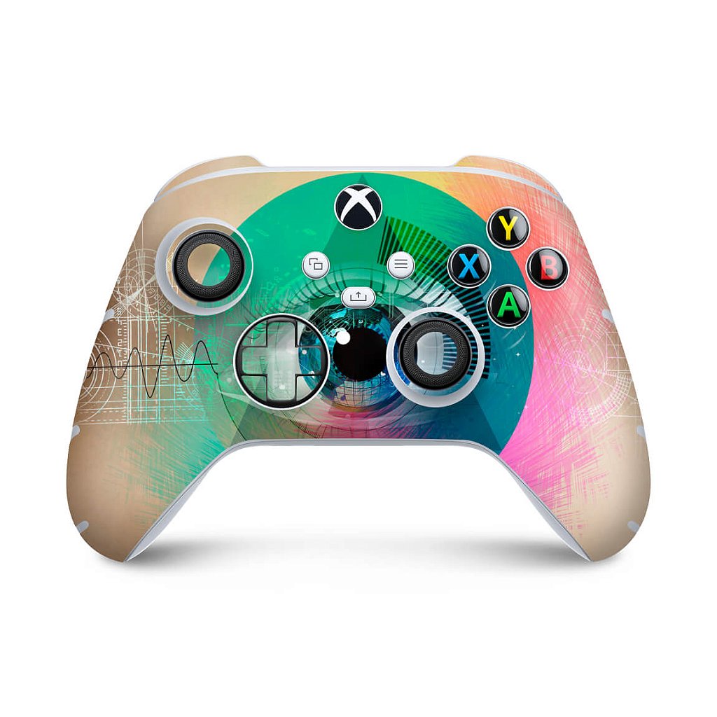Skin Anti-Rage Xbox Series S X Controle - Abstrato #89