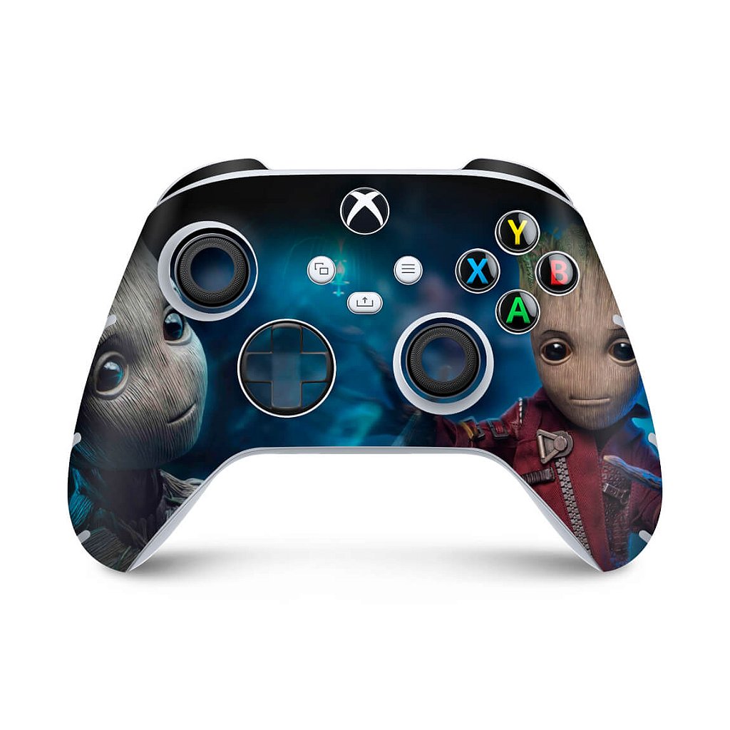 Skin Anti-Rage Xbox Series S X Controle - Baby Groot