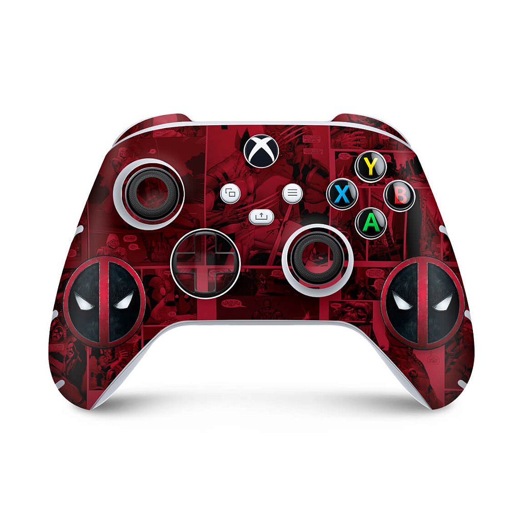 Skin Anti-Rage Xbox Series S X Controle - Deadpool Comics