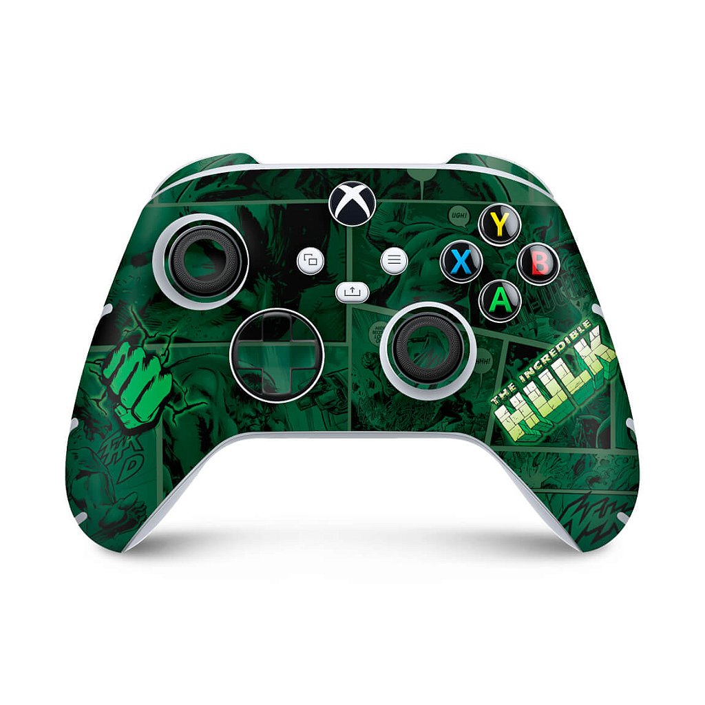 Skin Anti-Rage Xbox Series S X Controle - Hulk Comics